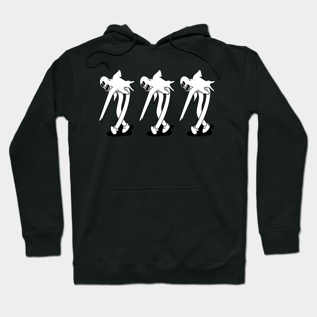 Dancing Cartoon Ghosts Hoodie by Hacked By NA